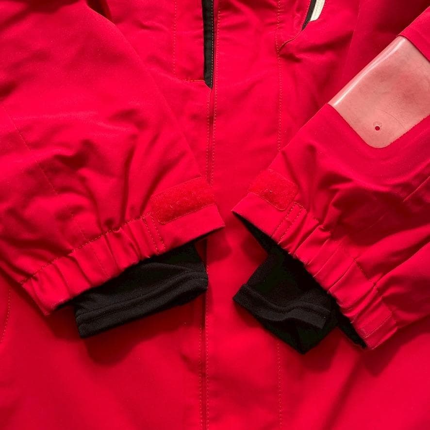 【やまみ】ミズノ スキーウェア 上S 下M セットアップ 赤 ブレスサーモ