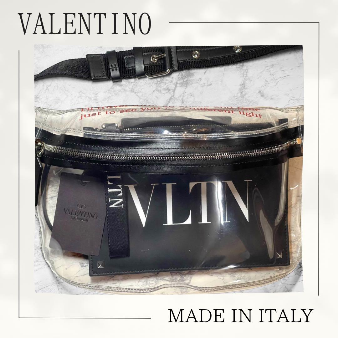 VALENTINO《ヴァレンティノ》透明PVCポーチ ショルダークリアバッグ美品