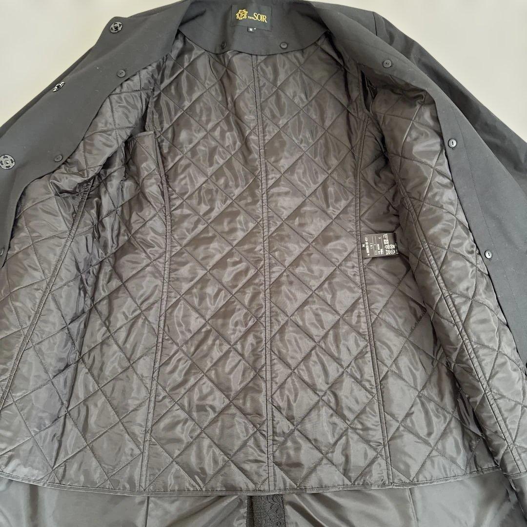 東京ソワール　ライナー付き　ロングコート　上品なレース☆サイズM