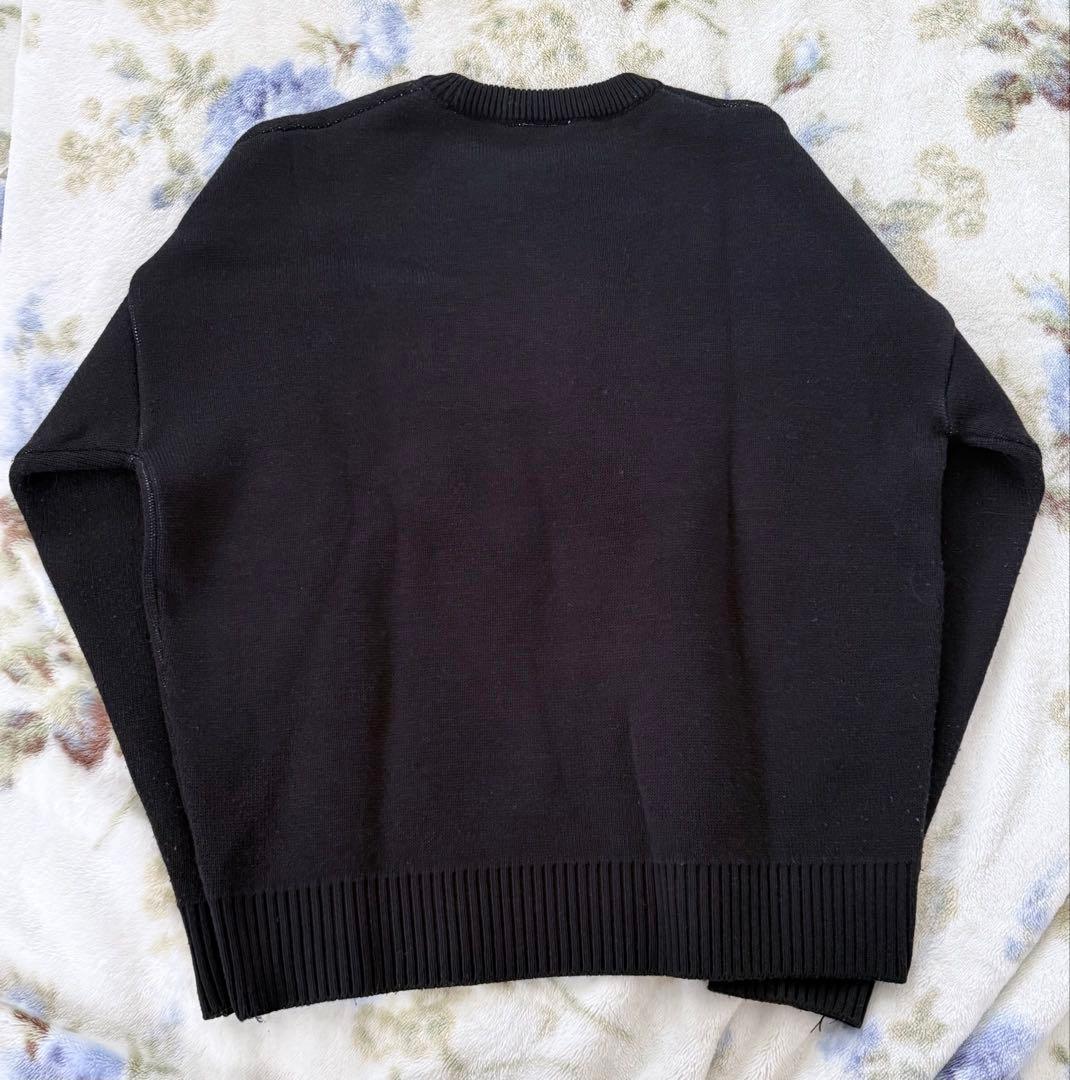 OY クマ刺繍 ニット セーター 黒 - メルカリ