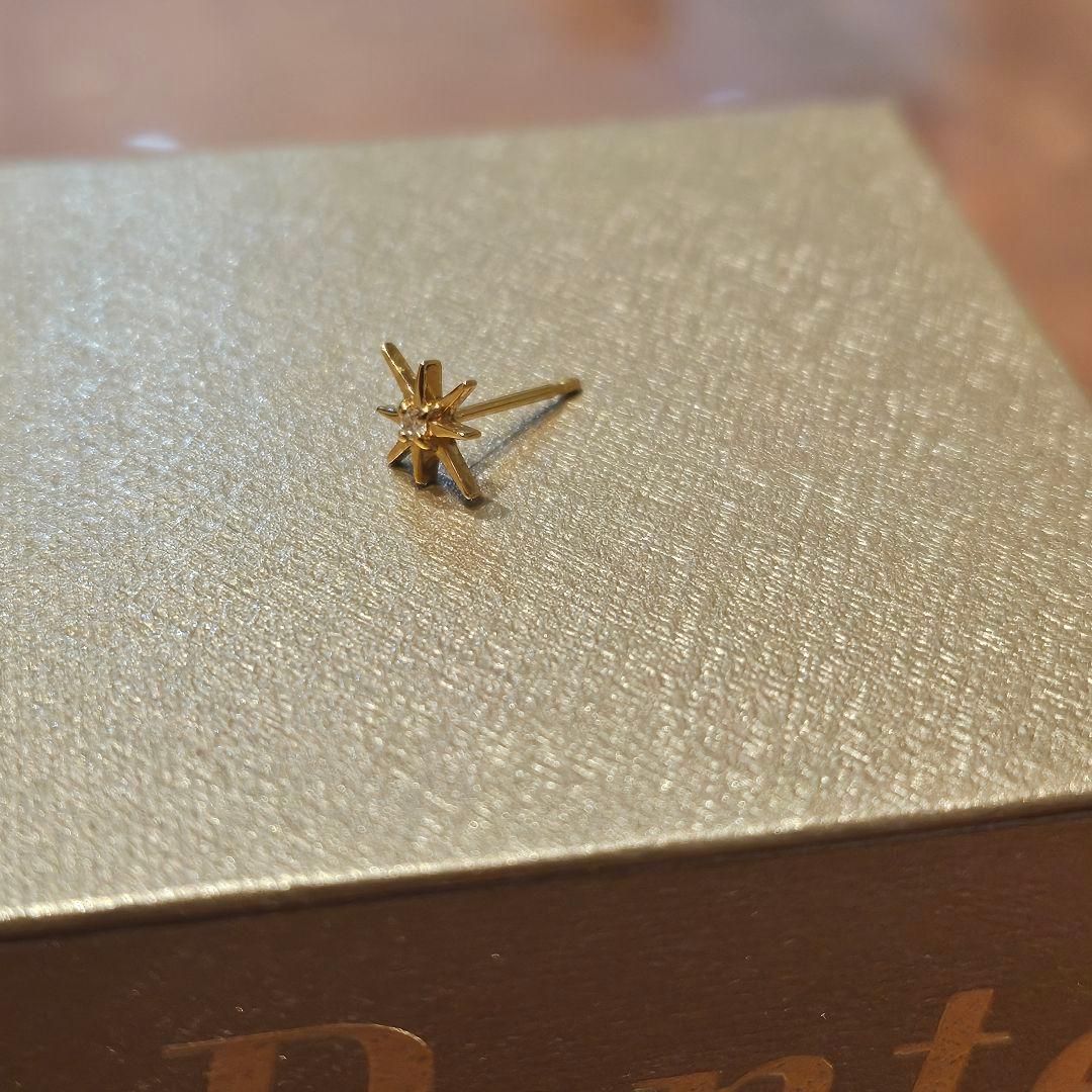 【Ponte Vecchio】K18YGダイヤモンドピアス