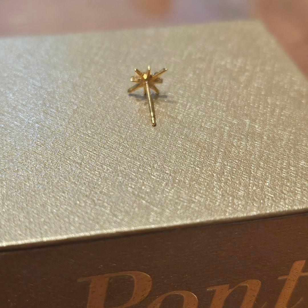 【Ponte Vecchio】K18YGダイヤモンドピアス