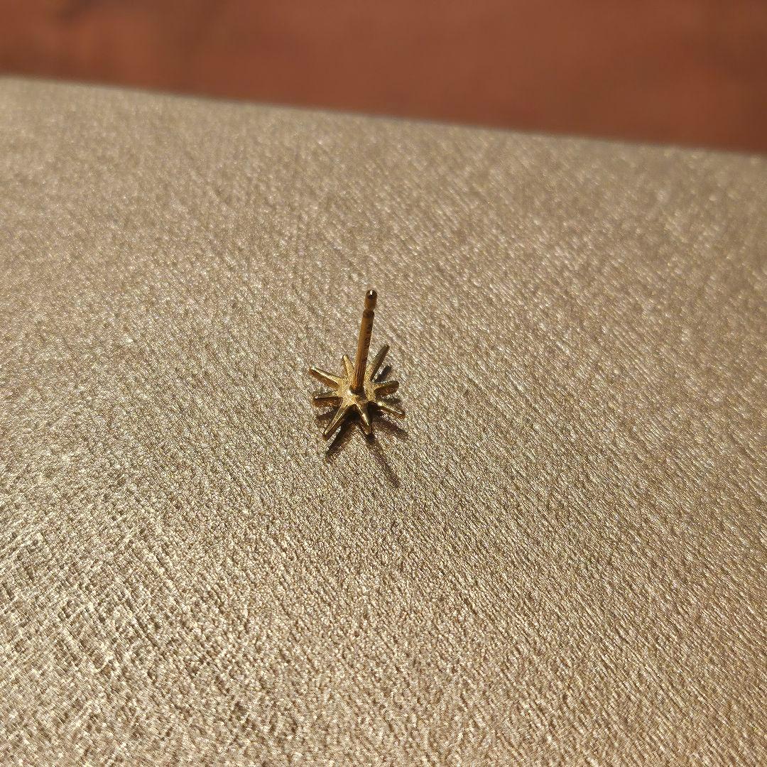 【Ponte Vecchio】K18YGダイヤモンドピアス