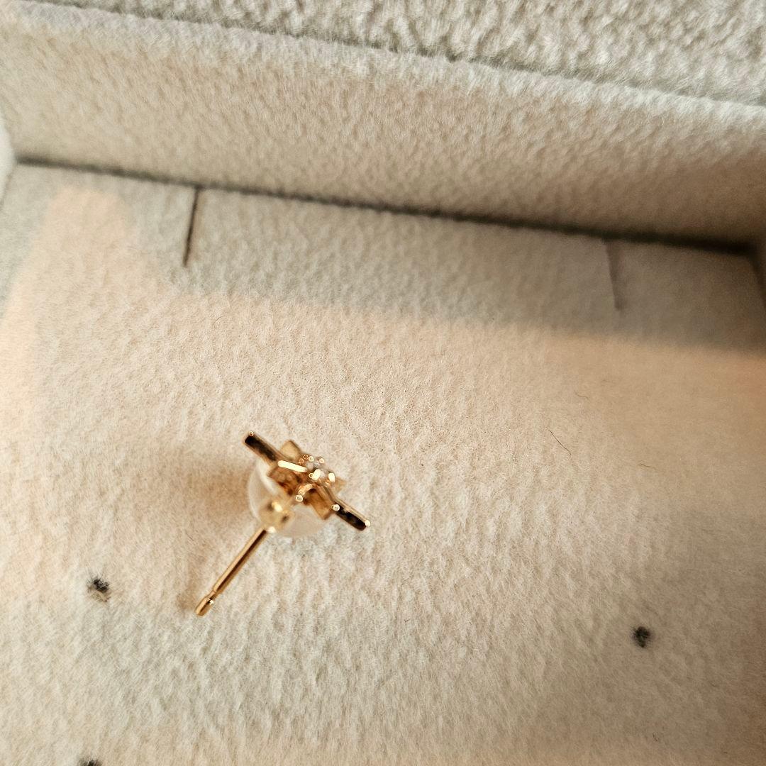 【Ponte Vecchio】K18YGダイヤモンドピアス