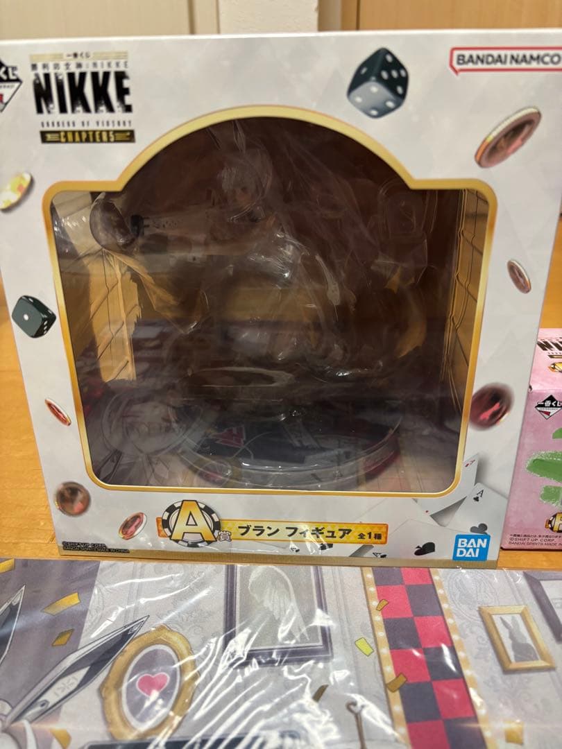 k*u様 勝利の女神 ニケ NIKKE A賞 ブラン フィギュア　プレイマット