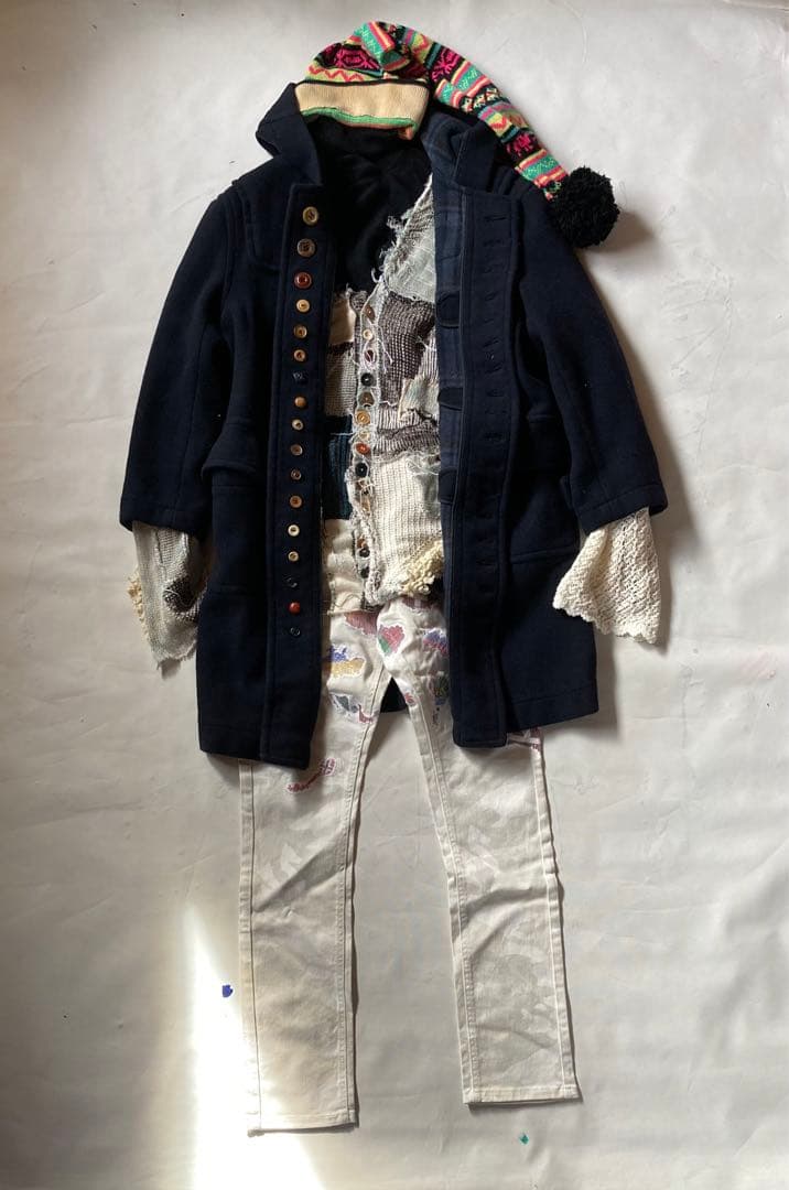 珍品↑ Italy製 Picaso とんでもなく長いニット帽