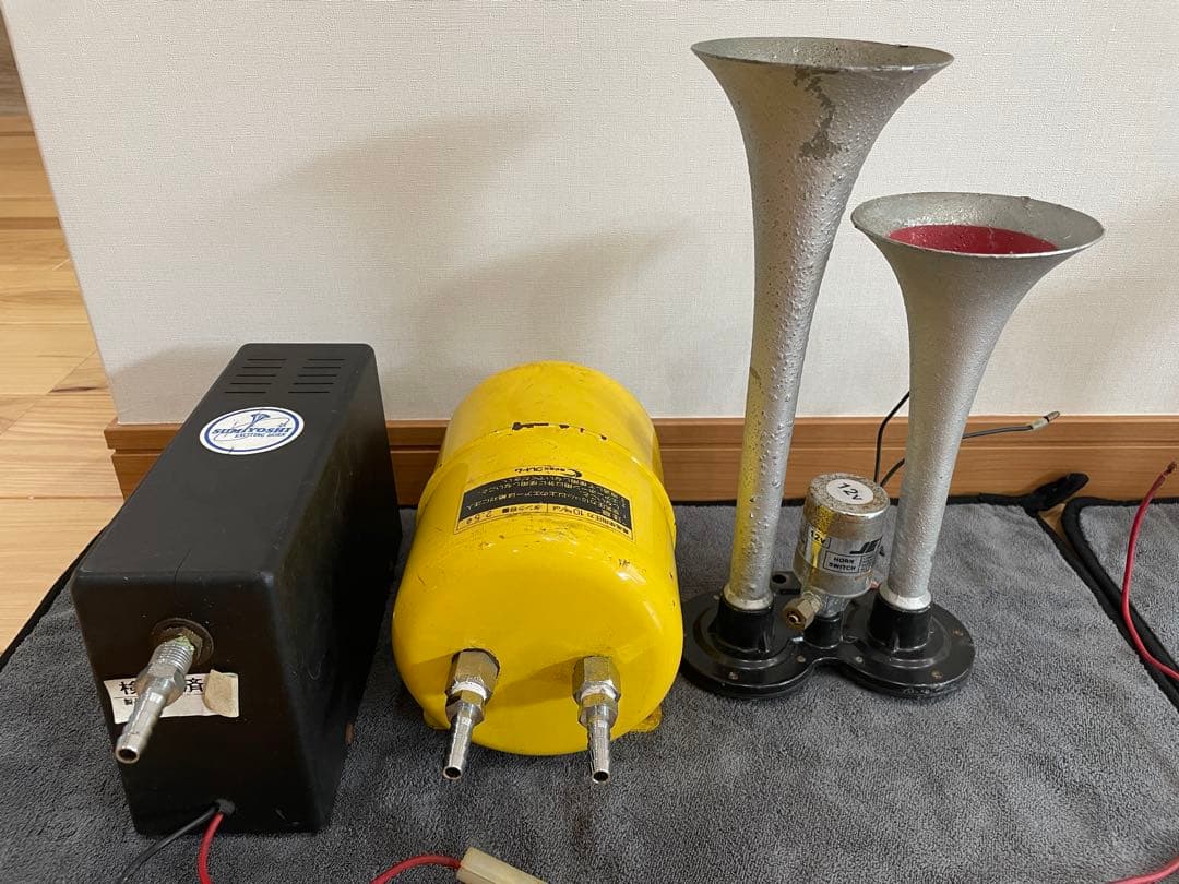 スミヨシ エアコンプレッサー 12v セット