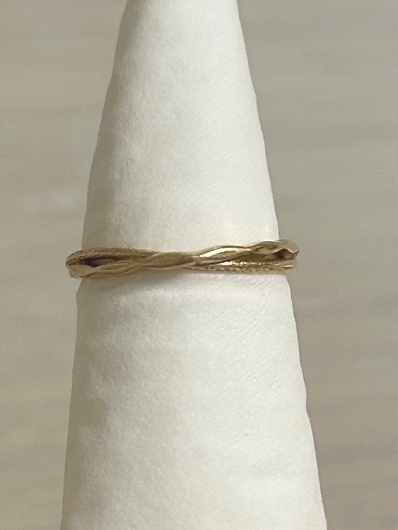 【値下げ】agete アガット K10 ピンキーリング 10184111084