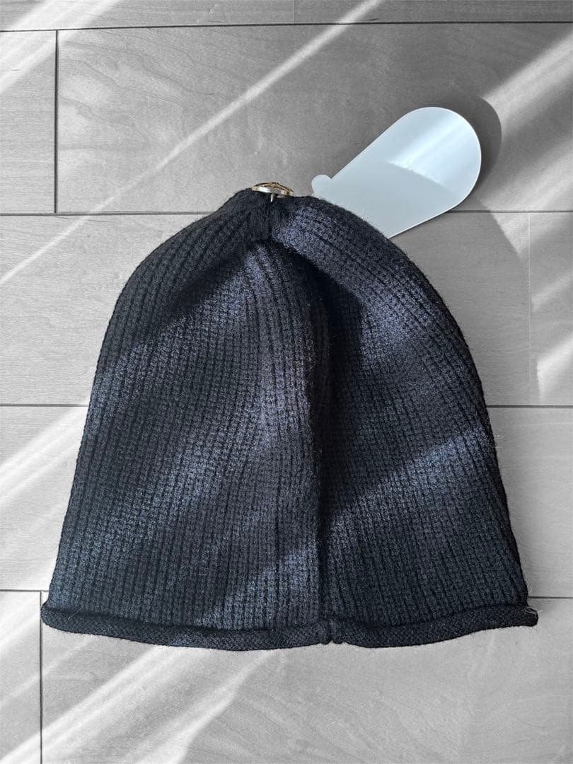 【新品未使用】ニット帽 ビーニー クロス ニット柄　男女兼用　Y2K クロム