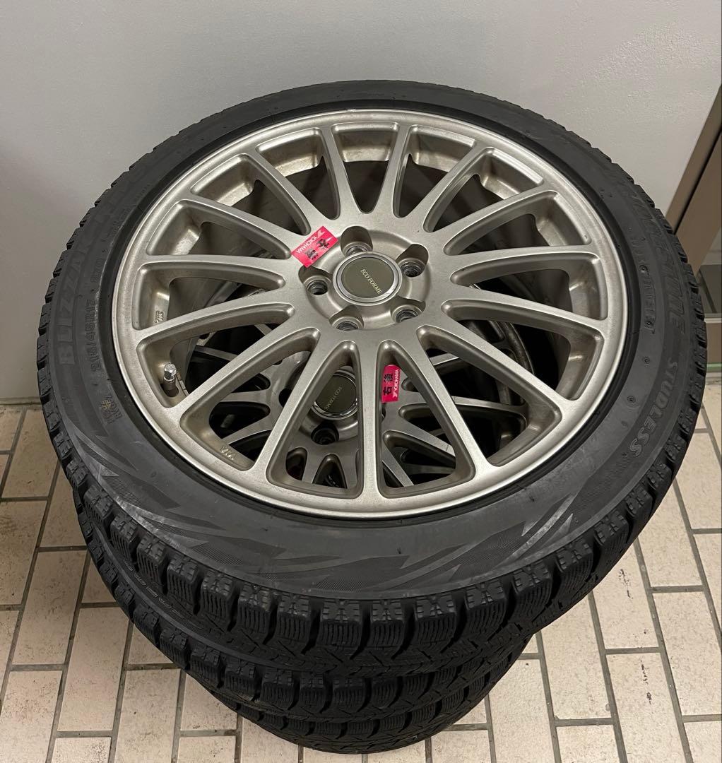 ドマキ」様 スタッドレスタイヤ&ホイール 4本215/45R17 87Q エコ