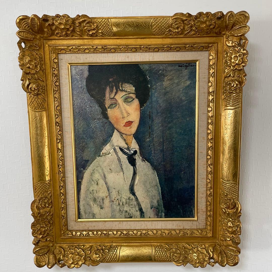 モディリアーニ 黒いネクタイの女」複製画 - メルカリ