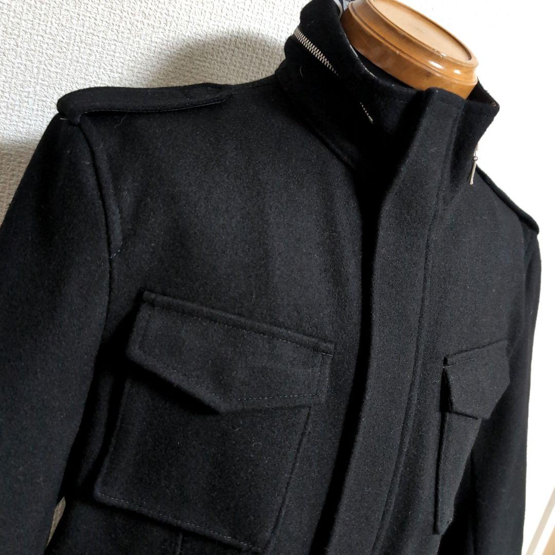 dz29 BURBERRY ウール ジャケット 黒 ノバチェック メンズM相当