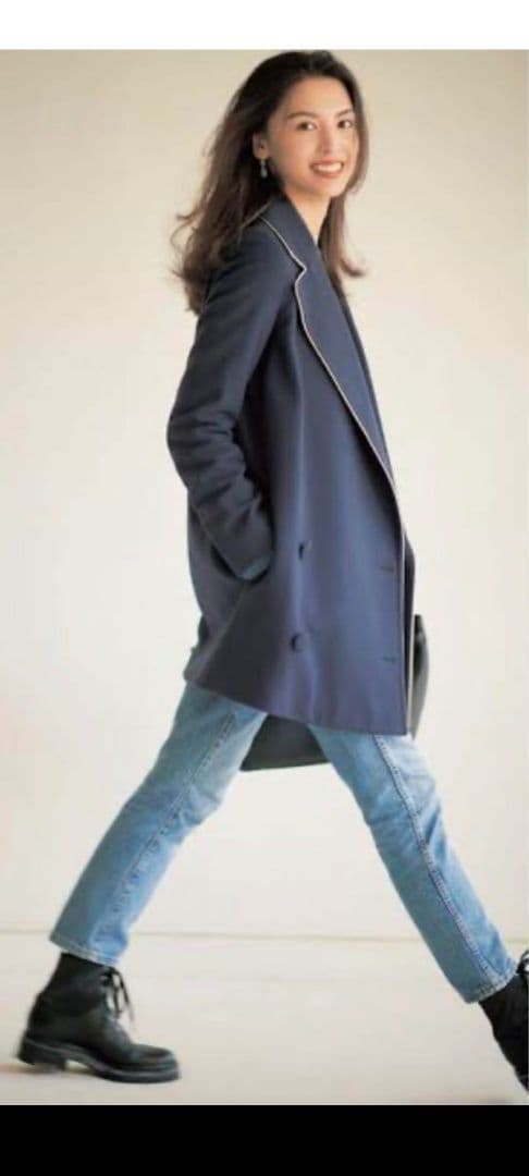 最終出品 ステラマッカートニー ダブルブレストチェスターコート