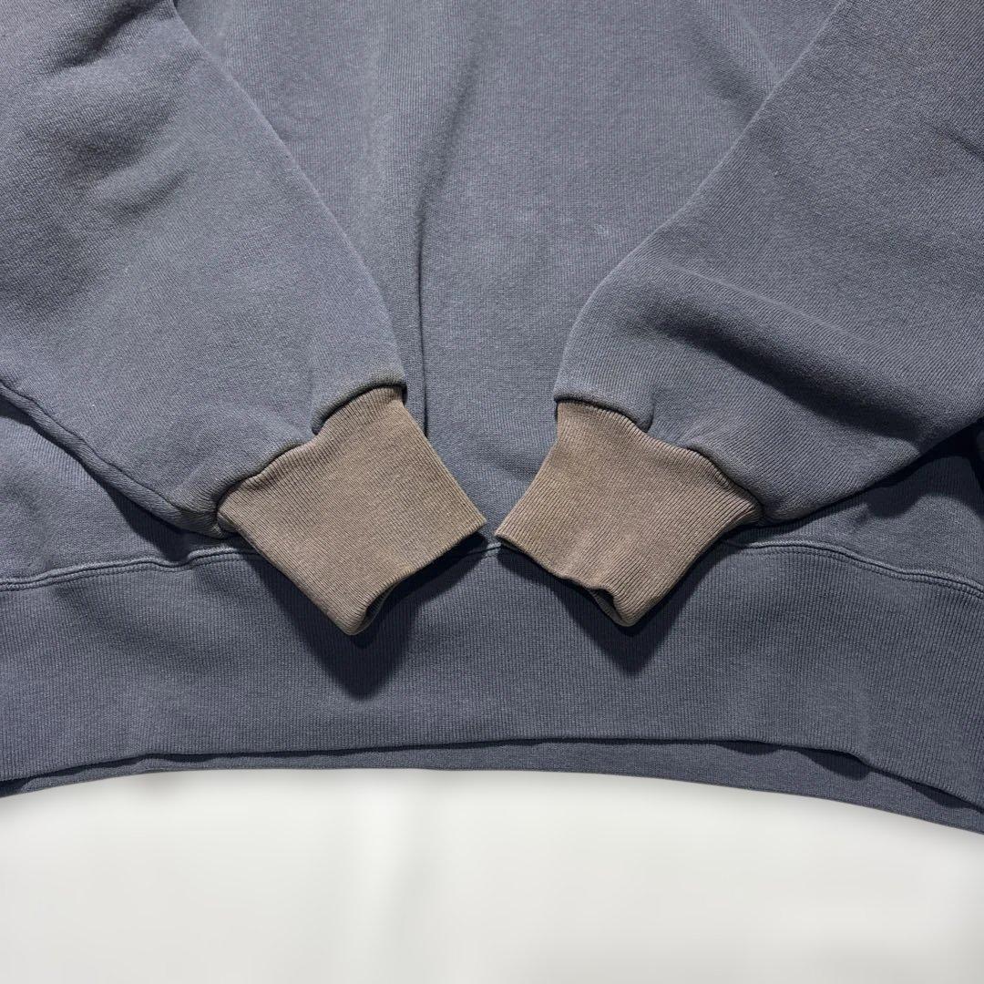 A.PRESSE スウェット　2トーン　ネイビー　チャコールグレー　フェード