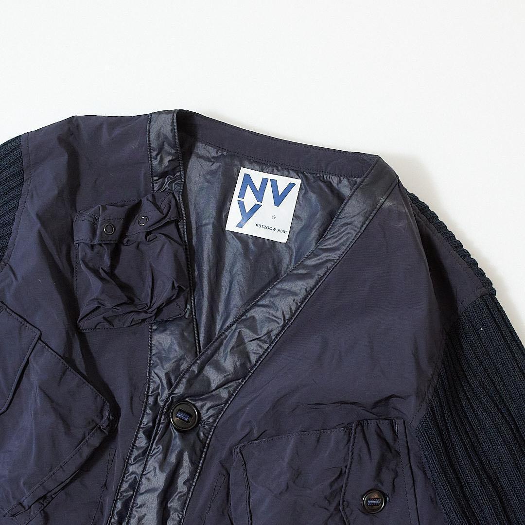 ユナイテッドアローズ×ニックウースター 異素材ミリタリーカーディガン