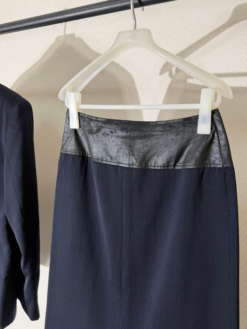 トリコ コムデギャルソン 切り替えジャケット スカート セットアップ