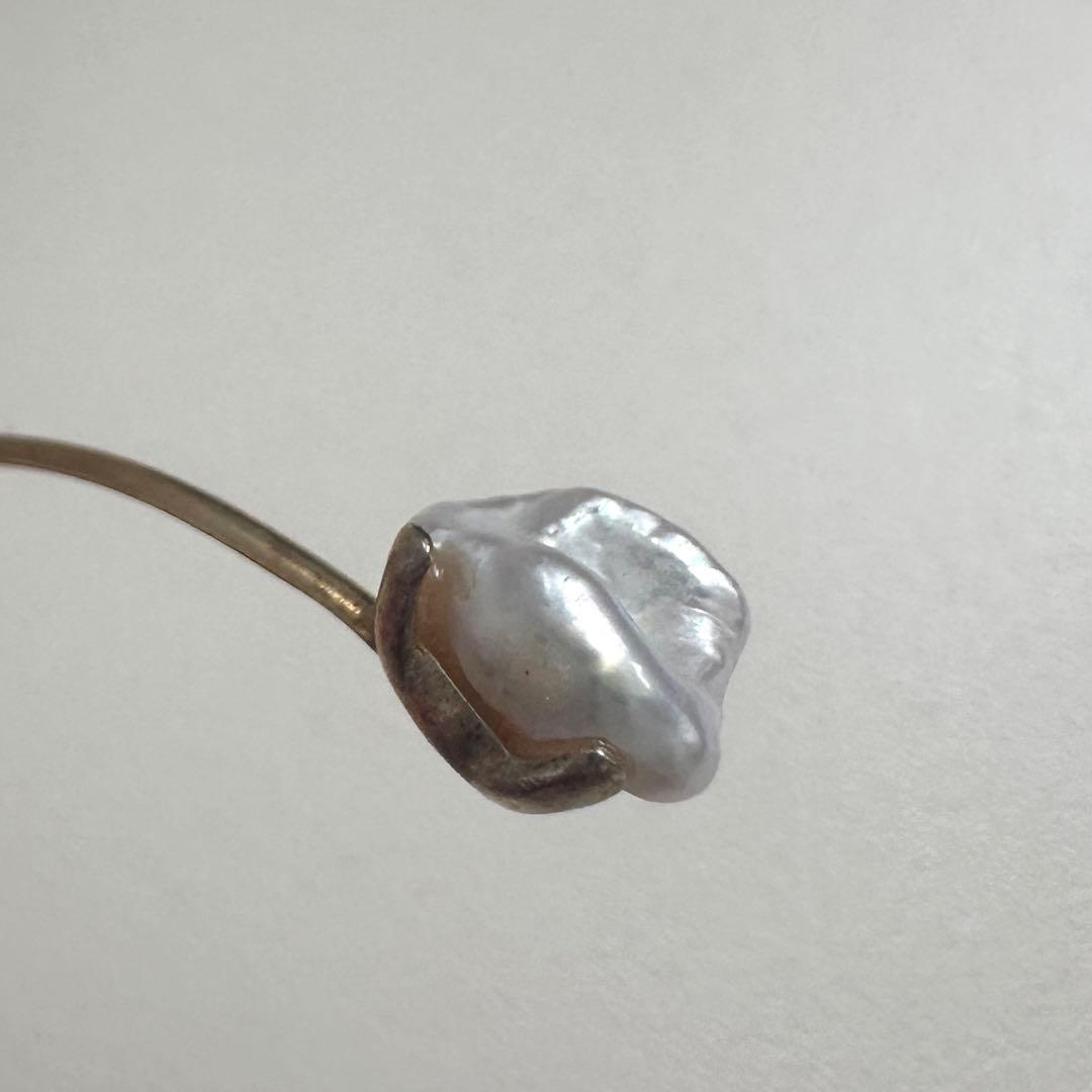 ageteグリーンルチルクォーツ×パール バングル＊巾着付き