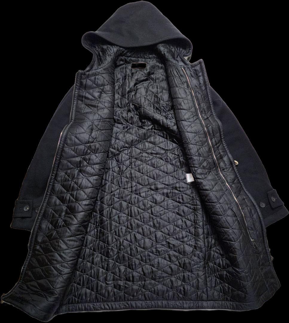 美品✨希少✨バレンシアガ ダッフルコート ロゴ デムナ ブラック 中綿 16AW