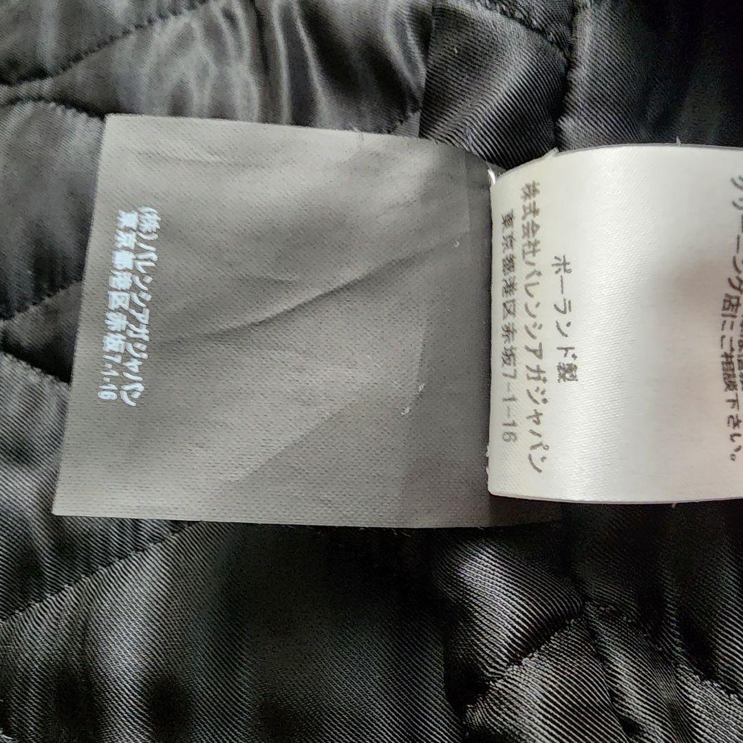 美品✨希少✨バレンシアガ ダッフルコート ロゴ デムナ ブラック 中綿 16AW