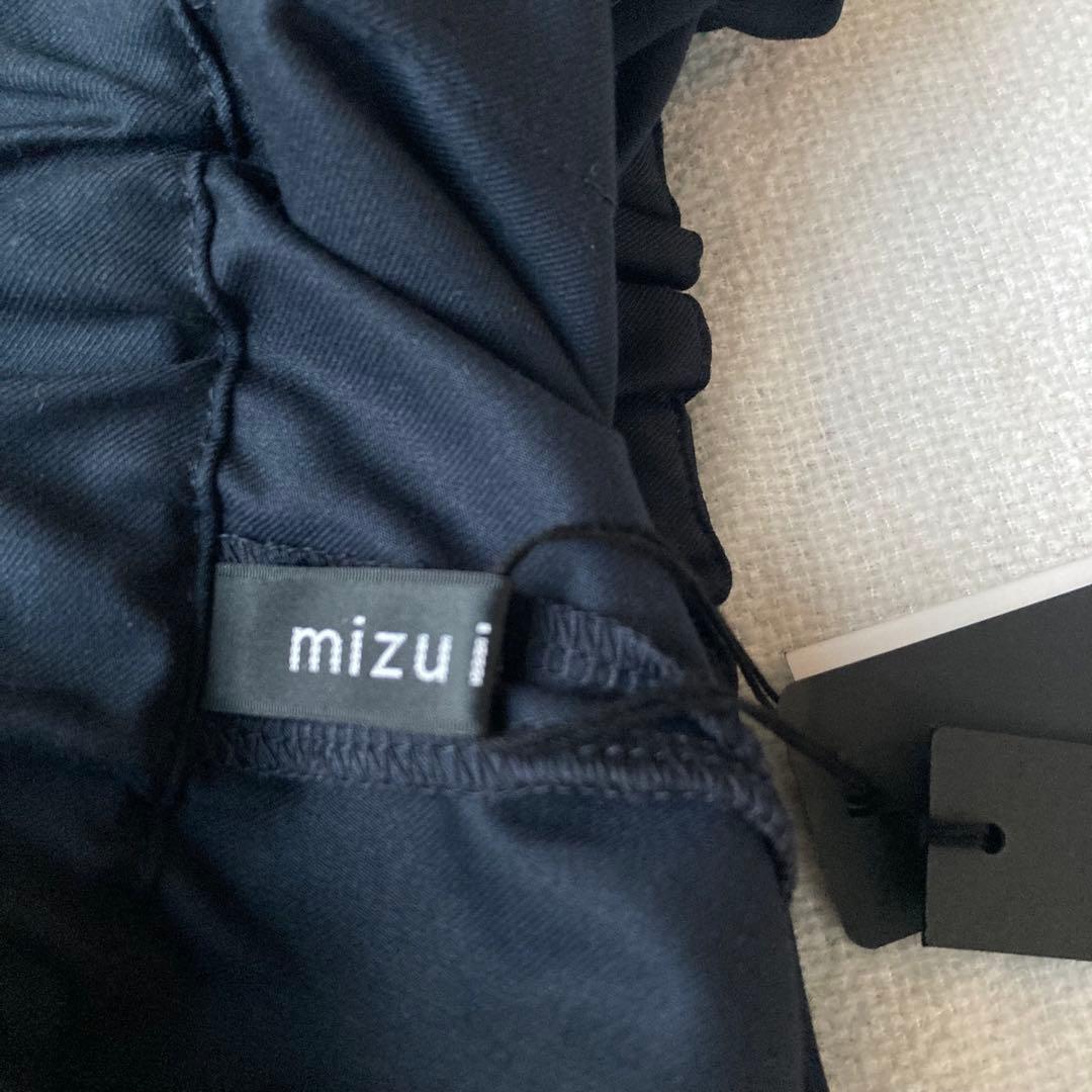 新品タグ付き　ミズイロインド　タックワイドパンツ　ウエストゴム　9分丈　2
