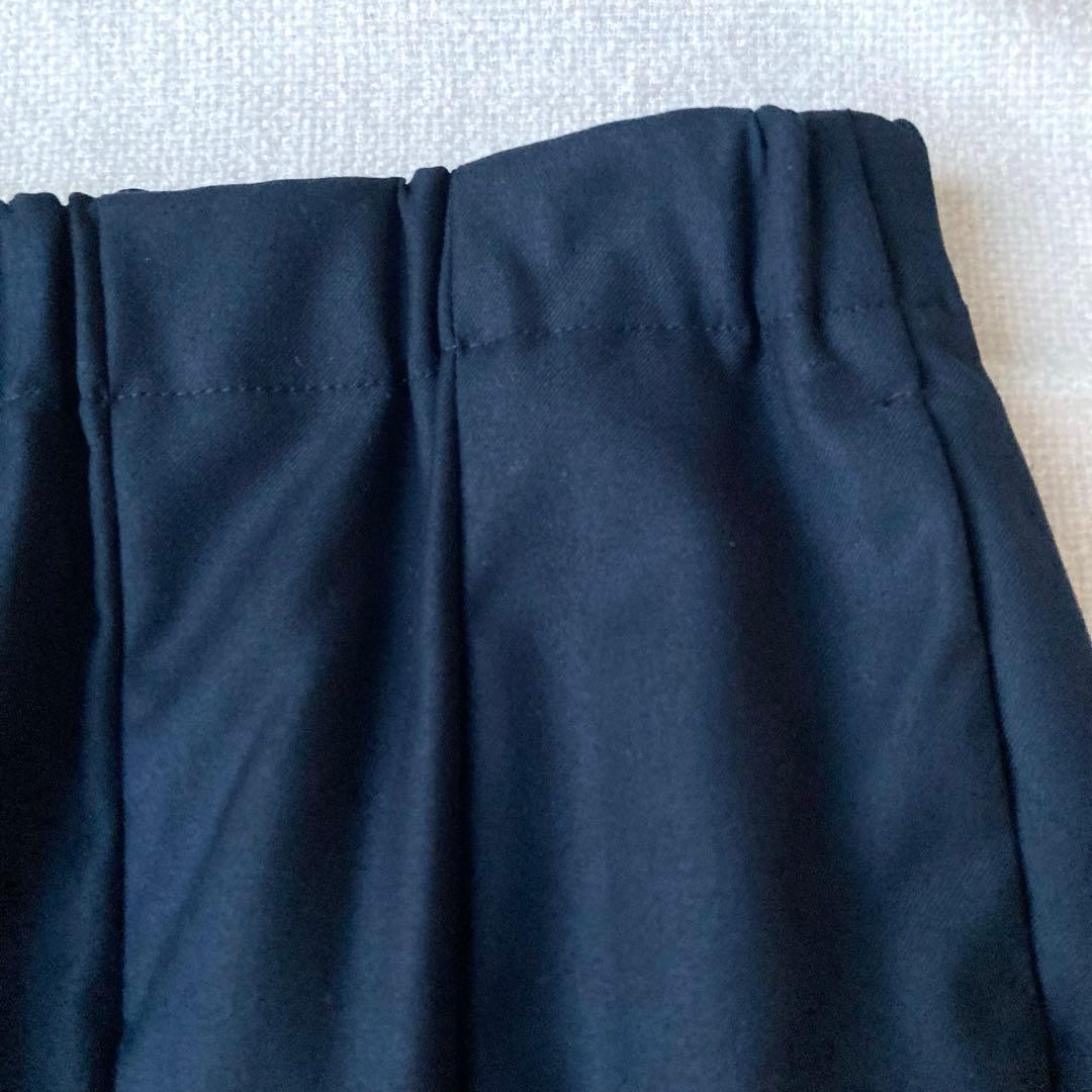 新品タグ付き　ミズイロインド　タックワイドパンツ　ウエストゴム　9分丈　2