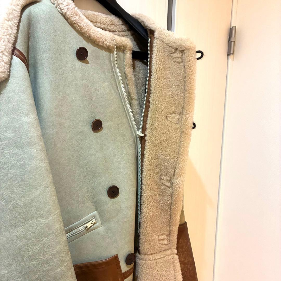 YEEZY SEASON 5 ムートン レザー ダッフル コート - ジャケット