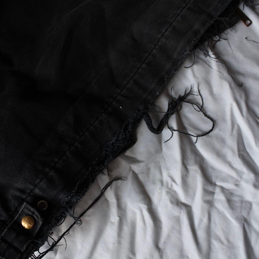 最高雰囲気 Carhartt デトロイトジャケット usa製 ブラック ハチノス