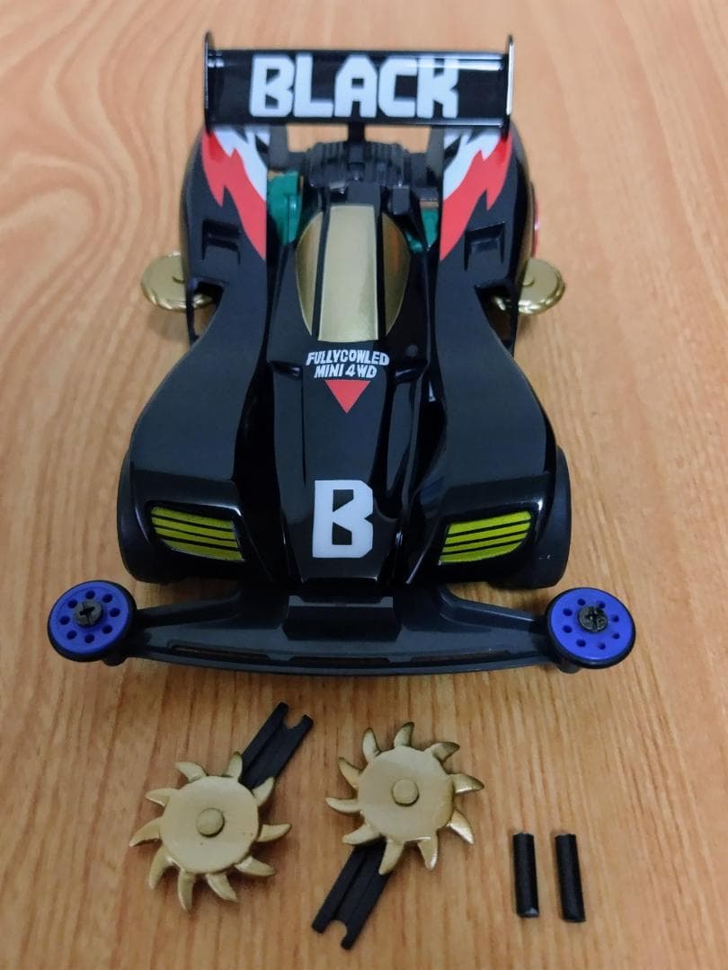 ミニ四駆 ブラックセイバー アニメ版全塗装完成品 - メルカリ