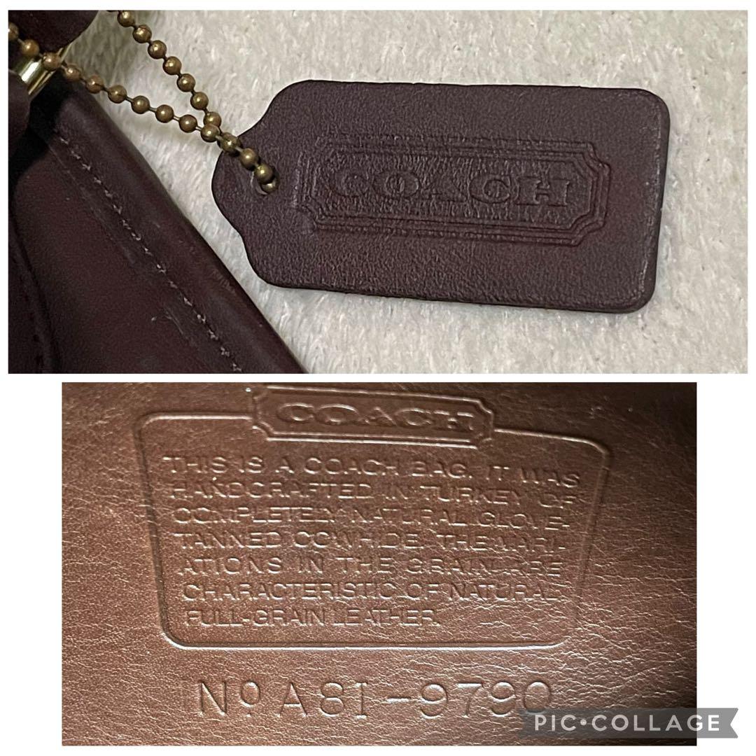 【極美品】 オールドコーチ シティバッグ ショルダー ターンロック チャーム