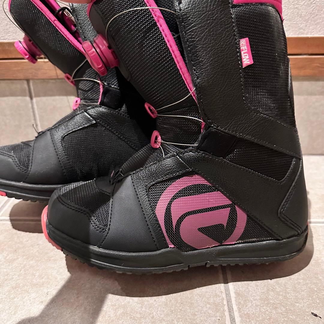 値下げ可　収納袋付　スノーボードブーツ　FLOW ブーツ　スノーボード　24.5