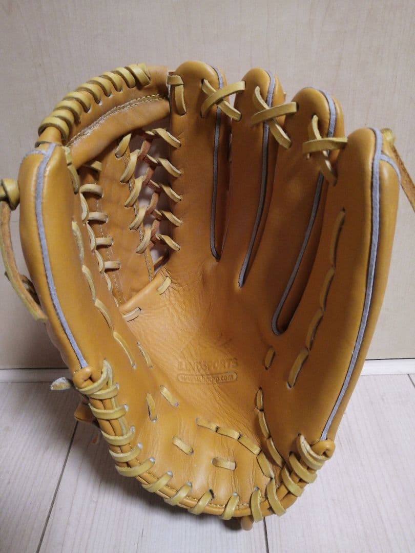 未使用 LINDSPORTS 硬式用 外野手グローブ イエロー 右投用