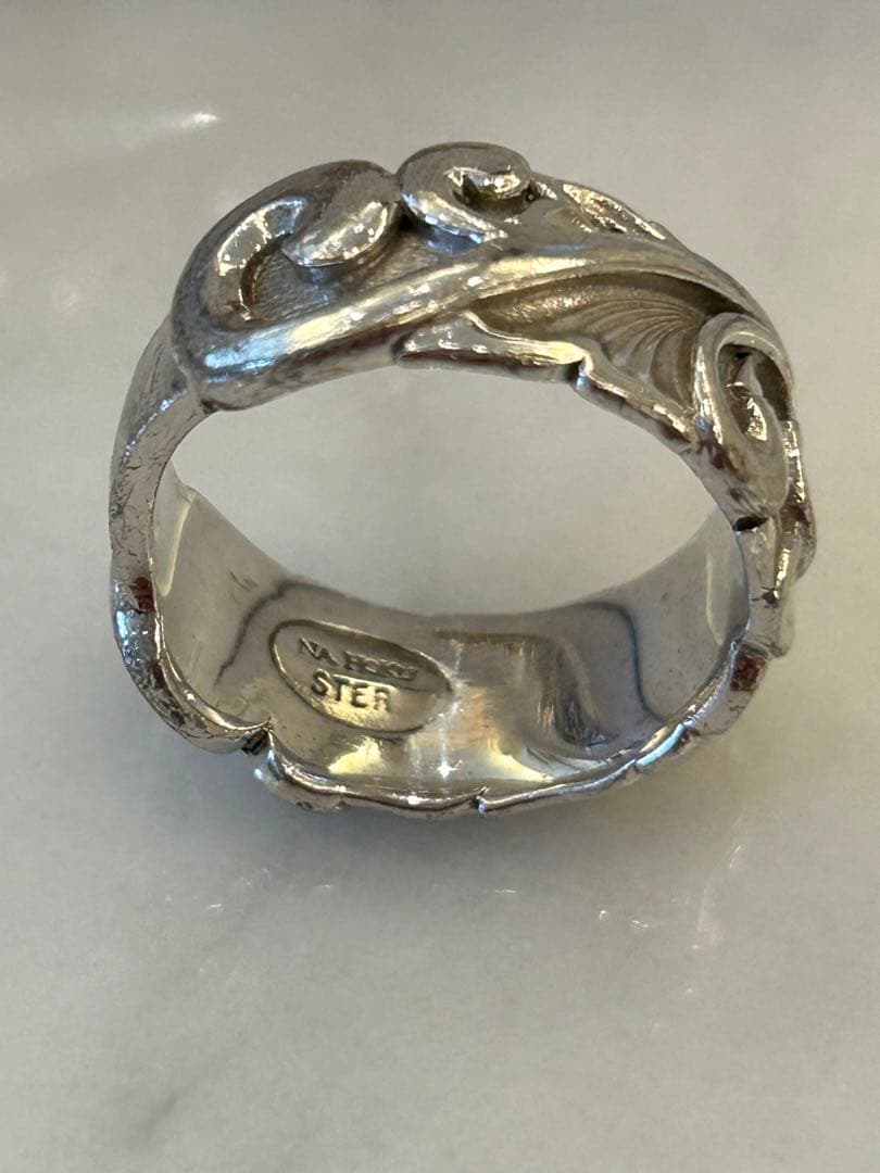 NA HOKU スターリングシルバー バングル・リングセット