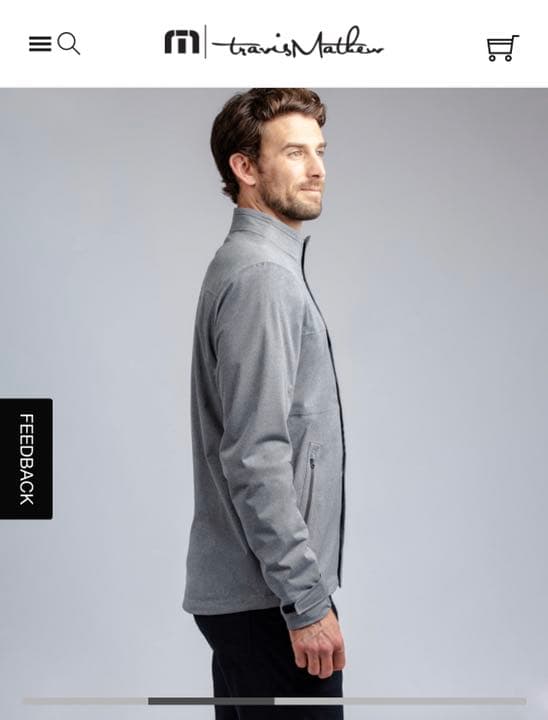 トラビスマシュー ジャンパー TRAVIS MATHEW グレー ソニーオープン