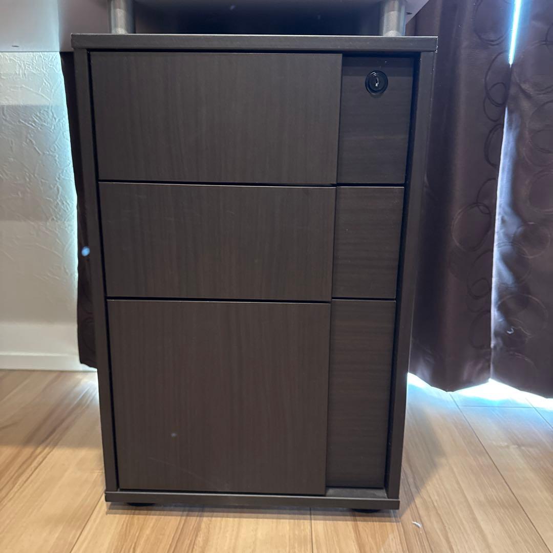 ニトリ　L字型デスク ブラック