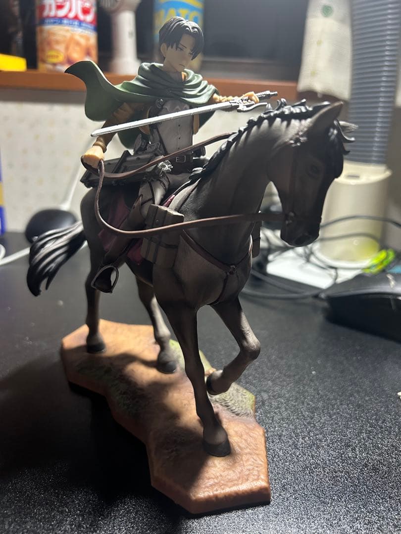 一番くじ リヴァイ騎馬フィギュア b賞ラストワン賞セット