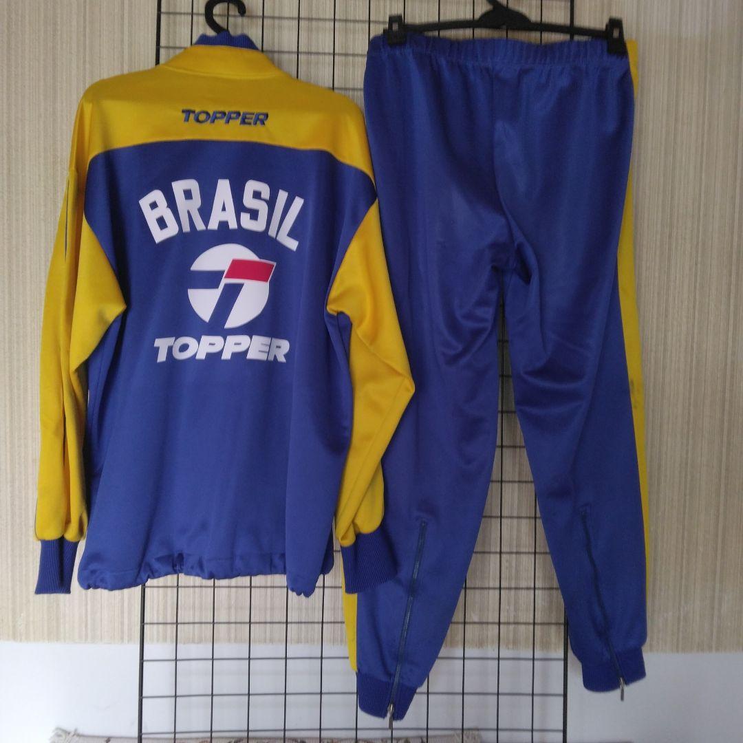 トッパーCBF 86年WMブラジル代表選手型 ジャージ上下セットM。パンツ付き