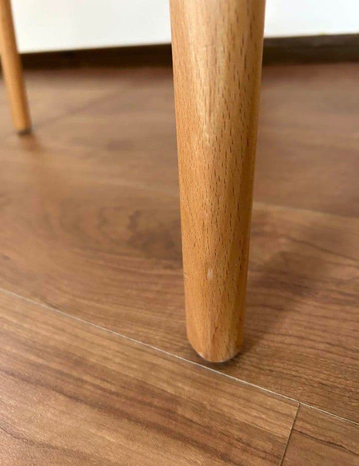 ナチュラル木製バースツール2脚セット