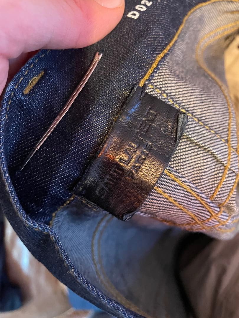 Saint Laurentエディ期 ダークインディゴ スキニー デニム - メルカリ