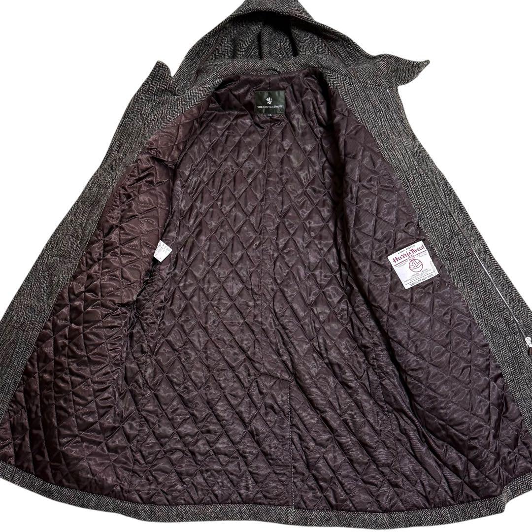 XLサイズ】ハリスツイード × スコッチハウス ダッフルコート