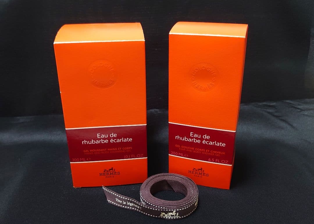 2本　エルメス　オー　ドゥ　ルバーブ　エカルラット　ヘア＆ボディ　ハンド&ボディ