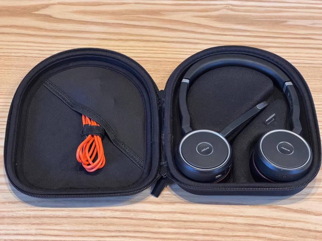 Jabra Evolve 75 MS ANC搭載ワイヤレスヘッドセット ケース付