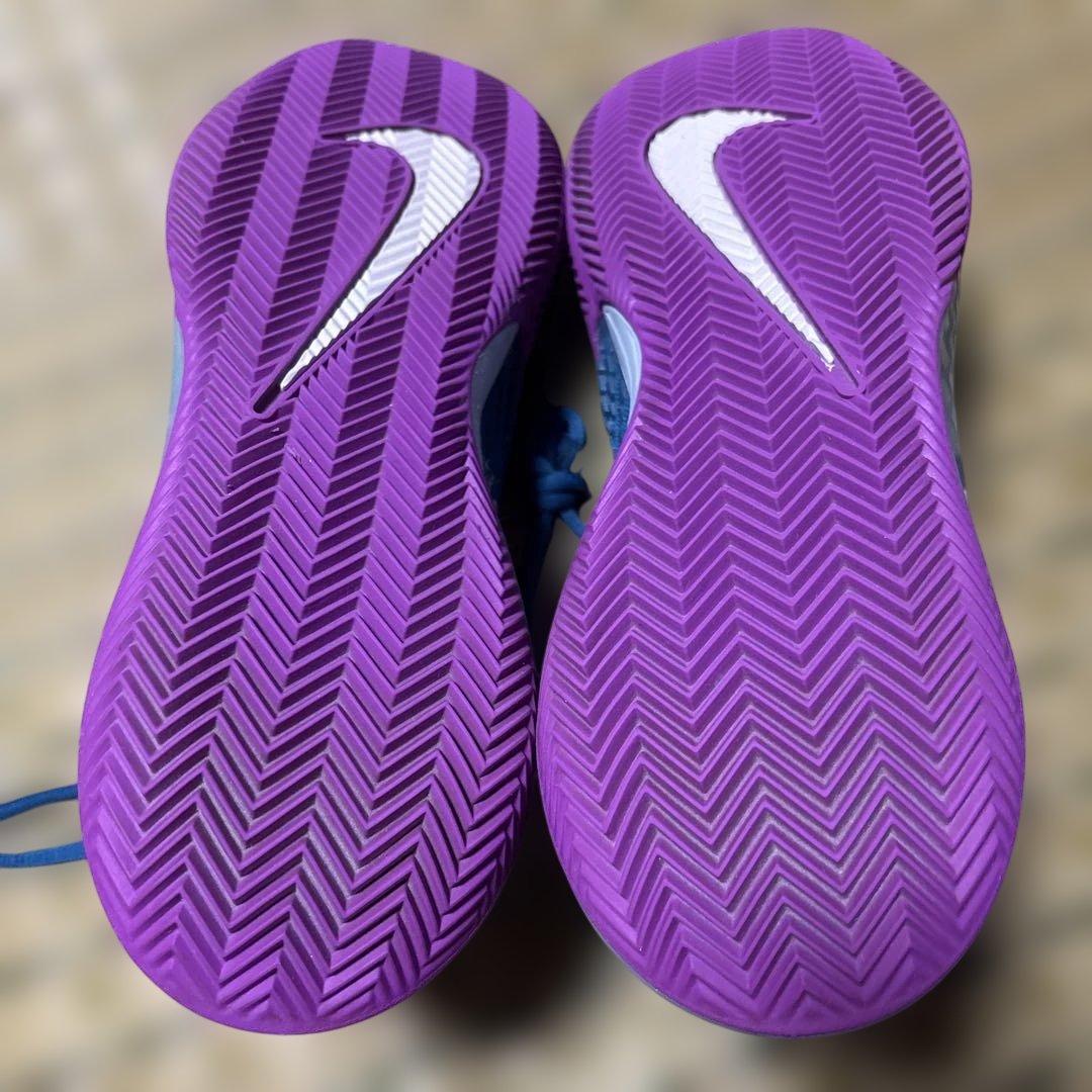 値下げ【ナダル】Nike テニスシューズ ネイビー/パープル　25cm