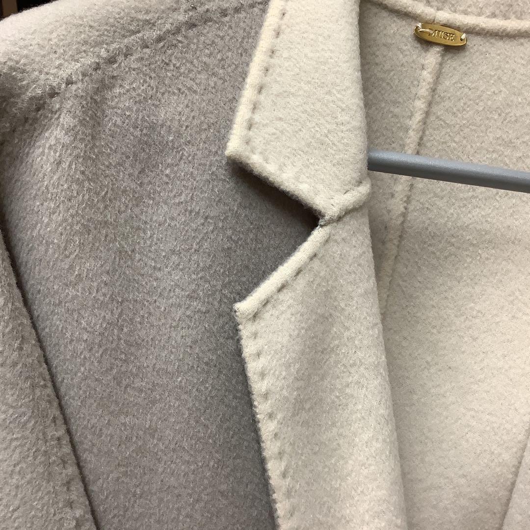 最終値引き　ミューズドゥドゥーズィエムクラス ダブルフェイス リバー ウール