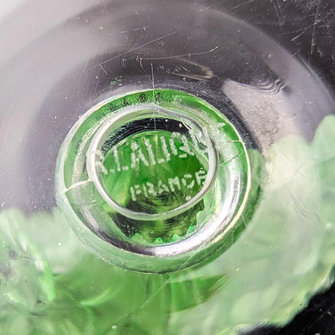 いちりんりんさん専用ルネ・ラリック幸運の鈴蘭ミュゲ緑彩パティナリングディッシュ希