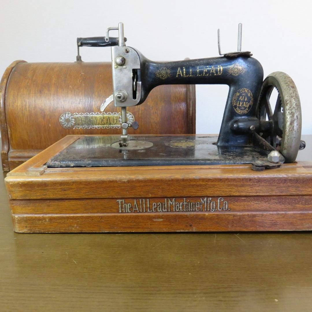 オールリード 初期型 手回しミシン 和製アンティーク 昭和レトロ