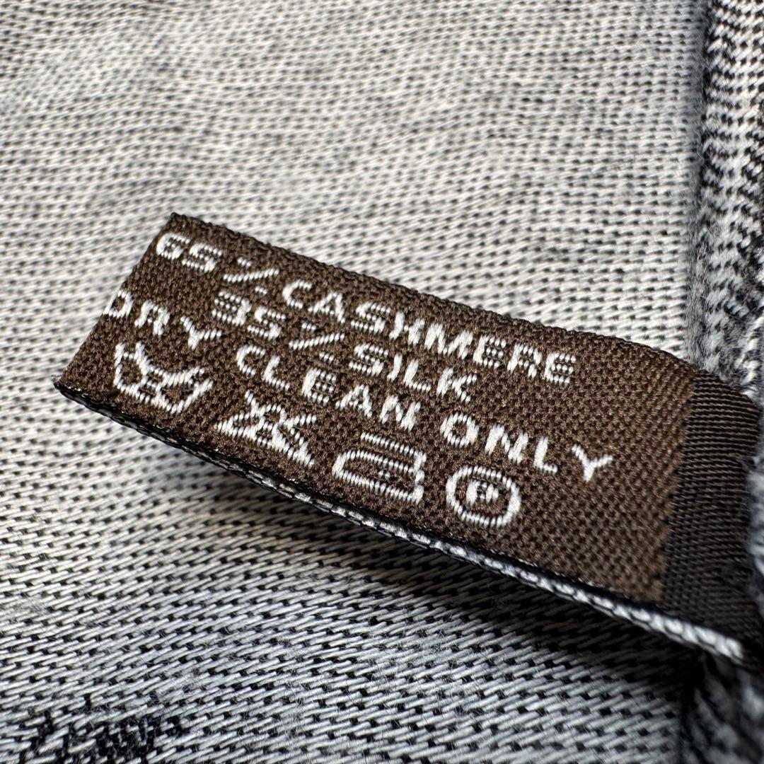 HERMES エルメス カシミア シルク ストール スカーフ 男女兼用