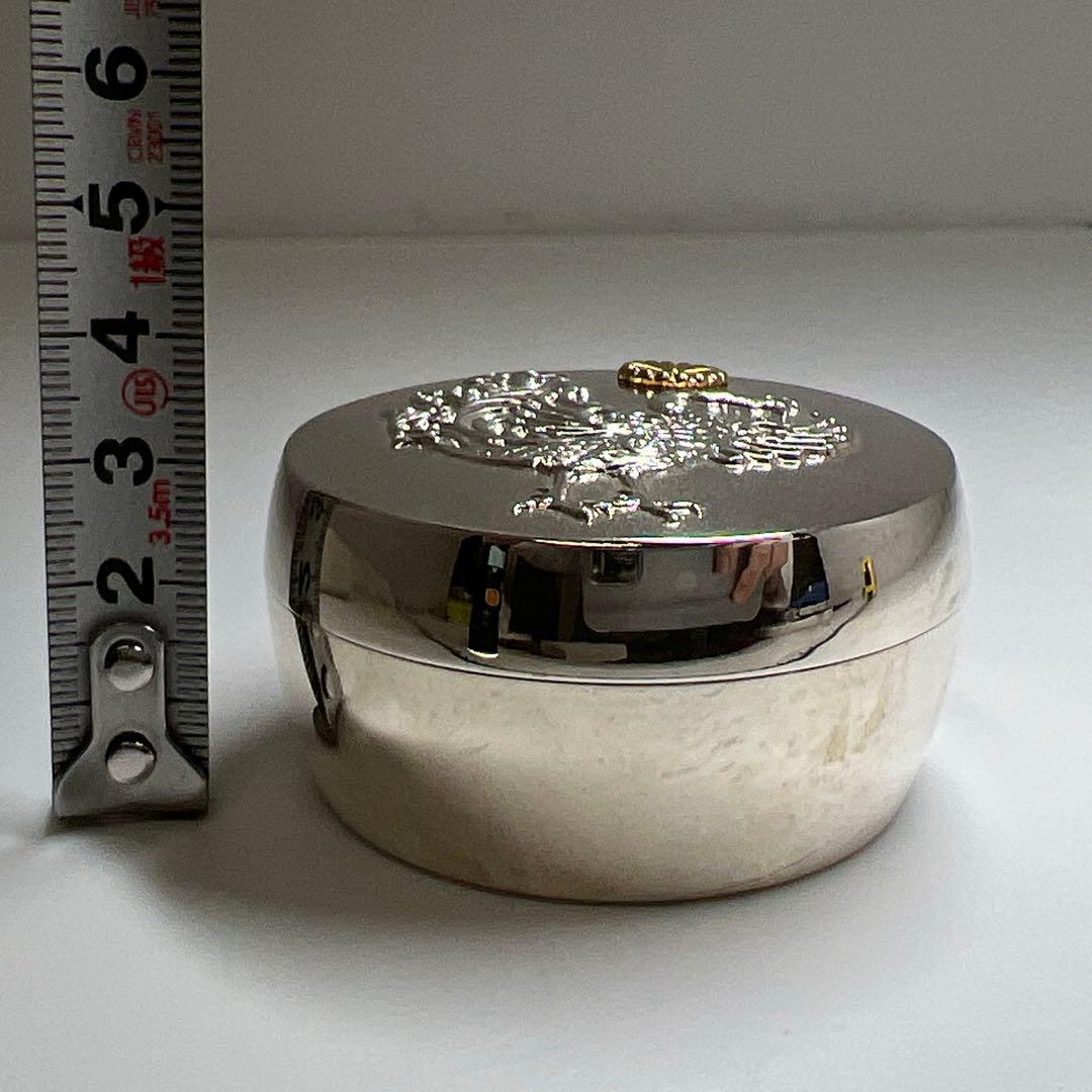 平成2年 純銀 天皇御即位記念鳳凰文ボンボニエール 共箱 東Y7-0804