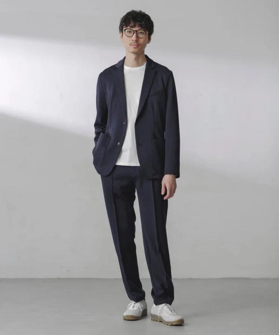 【新品】コンフォータブルストレッチセットアップ　ブラック