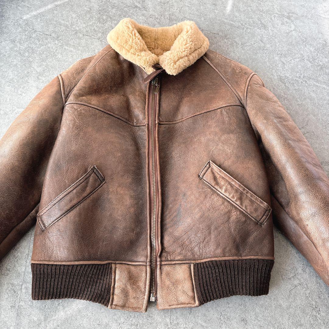 AVIREX B-6 フライトジャケット 40 USA製 ムートン 90s