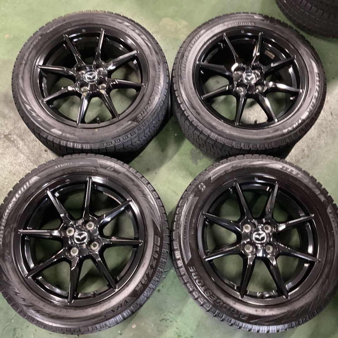 ロードスター純正アルミ&スタッドレス205/50R16 4本セット(1011